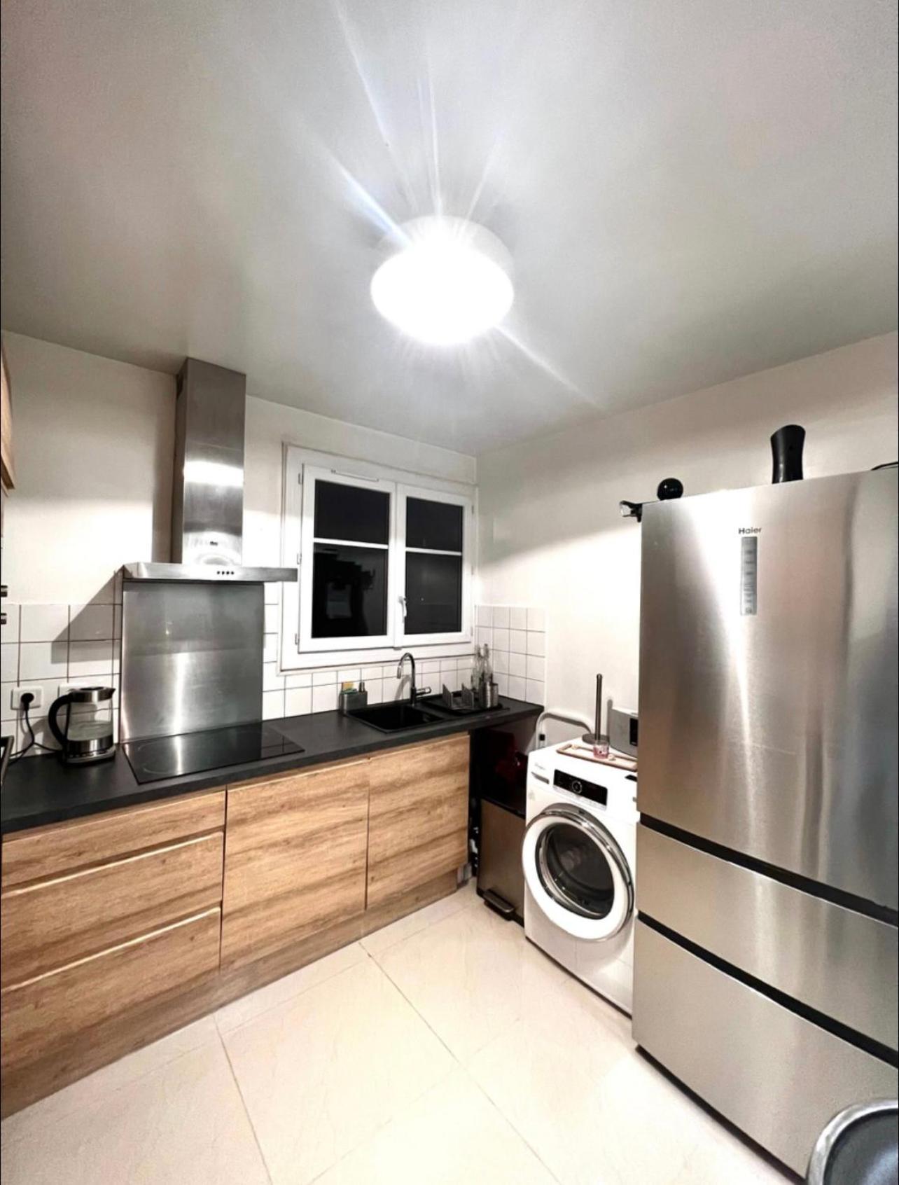 Modern 2 Bedroom Apartment Near Paris Metro, Giant Flat Screen Tv 85 Inches, Balcony, Free Parking Ivry-sur-Seine Dış mekan fotoğraf